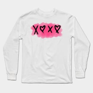 Valentine's Day XOXO Heart Long Sleeve T-Shirt